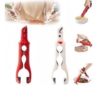 LeKuni Alicates de cocina, alicates para freidora de aire caliente, 2 en 1, pinzas de silicona anticalientes, pinzas de silicona para airfryer, pinzas de silicona, mango antideslizante para