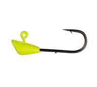 Leland's Lures Trout Magnet Jig Heads, 1/4 onzas, con 8 Ganchos de tamaño Extra Largo y Alambre Extra Fuerte, Paquete de 25, Chartreuse