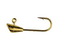 Leland's Lures Trout Magnet Jig Heads, 1/4 oz, con tamaño Extra Largo 8 Ganchos y Alambre Extra Fuerte, Paquete de 25, Dorado