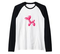 #lele - Globo con forma de animal, diseño de perro Camiseta Manga Raglan