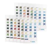 LELE LIFE 240 pestañas adhesivas mensuales para planificadores, pestañas de planificador de lámina dorada, calcomanías divisoras de calendario, pestañas de mes para planificador y cuadernos