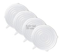 LELE LIFE 4 Pack Same Size Silicone Stretch Lids Thicker Reusable Dur
