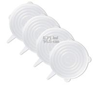 LELE LIFE 4 Pack Same Size Silicone Stretch Lids Thicker Reusable Dur