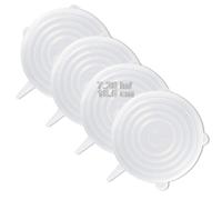 LELE LIFE 4 Pack Same Size Silicone Stretch Lids Thicker Reusable Dur