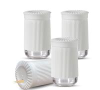 LELE LIFE Dispensador de palillos de dientes, 4 unidades, portátil, a prueba de polvo, con tapa, dispensador de palillos de dientes giratorio, decorativo para el hogar, cocina, restaurante, color