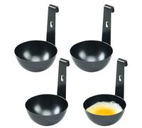 LELE LIFE Huevera colgante escalfada de acero inoxidable con gancho, huevera escalfada para estufa, escalfar huevos rápido (4 unidades)