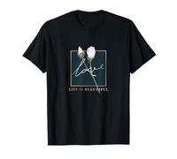 #lele love t-shirt life is beautiful Hoodie Modern Flowers Camiseta