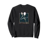 #lele love t-shirt life is beautiful Hoodie Modern Flowers Sudadera