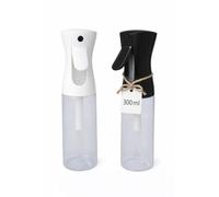 LELE MAKE® Pulverizador Agua Peluquería 300 ml (2 unidades)-Fina Niebla Pulverizador Continuo-2 Botes Spray para Cabello y Piel, Jardinería, Mascotas, Limpieza-Difusor Atomizador