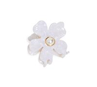 Lele Sadoughi Pinza de garra de lirio para mujer, nácar, blanco, talla única