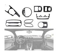 LeLeD Panel de Control de Consola Central de Coche Accesorios de Estilo Interior Embellecedor para Audi TT 8J MK2 MK3 MK1 8N TTRS 2008-2014,A-Left