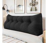 LELEFIDO Cojín Respaldo Cama Lectura - Almohada Triangular con Funda Desmontable y Lavable, Cojines Grandes para Cama y Sofá, Respaldo Cómodo para Lectura y Descanso