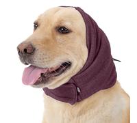 Lelepet Dog Snood, orejeras para protección contra el ruido, orejas silenciosas, cubierta protectora para aliviar la ansiedad, envoltura para la cabeza, capucha calmante para el aseo de truenos de