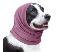 Lelepet Protector de orejas de perro para aliviar la ansiedad, capucha calmante para perros, orejas silenciosas para perros, orejeras para mascotas, diadema, envoltura para cabeza de mascotas para