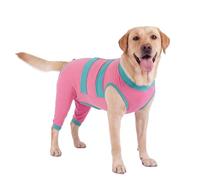 Lelepet Traje de recuperación para perros después de la cirugía, cubierta de heridas de mascotas para patas traseras y abdomen, camisa médica para patas traseras para perros grandes, traje corporal
