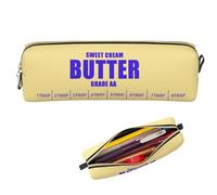 lelewangluo Estuche para lápices, caja de lápices de gran capacidad con cremallera, bolsa para bolígrafos de vuelta a la escuela, artículos esenciales de papelería, bolsa de regalo para niños y niñas