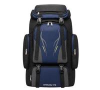 lelewangluo Mochila de trekking de 70 l, gran mochila de camping, mochila de senderismo para hombre, azul, Talla única, Para exteriores