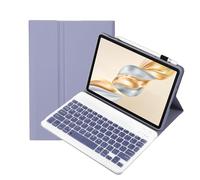 leleyo Funda con teclado para Honor Pad X9a 11,5 pulgadas funda con teclado magnético desmontable QWERTY para Honor Pad X9a, lila
