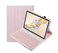 leleyo Funda con teclado para Honor Pad X9a 11,5 pulgadas funda con teclado magnético desmontable QWERTY para Honor Pad X9a, rosa