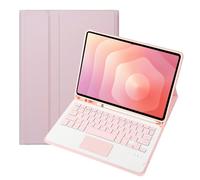 leleyo Funda con Teclado para Samsung Galaxy Tab S11 de 11 Pulgadas, Cubierta Inteligente con Teclado táctil, magnético, extraíble, Bluetooth, QWERTY, Color Rosa