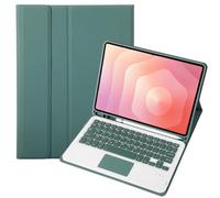 leleyo Funda con Teclado para Samsung Galaxy Tab S11 de 11 Pulgadas, Cubierta Inteligente con Teclado táctil, magnética, extraíble, Bluetooth, QWERTY, Color Verde