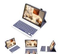 leleyo Funda con teclado para tablet Huawei MatePad T 10s / Honor Pad 6 / Honor Tab 7 /Honor Pad X8 10.1 pulgadas, cubierta inteligente magnética con teclado Bluetooth inalámbrico extraíble QWERTY,