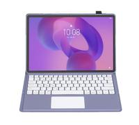 leleyo Funda con teclado para tablet Lenovo Idea Tab Plus/Lenovo Tab K12 de 12.1 pulgadas, cubierta inteligente magnética con panel táctil, teclado Bluetooth inalámbrico extraíble, color morado