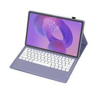 leleyo Funda con teclado para tablet Lenovo Idea Tab Plus/Lenovo Tab K12 de 12.1 pulgadas, cubierta inteligente magnética con teclado Bluetooth inalámbrico extraíble, color morado