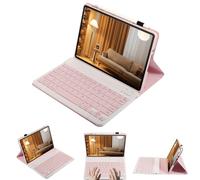 leleyo Funda con teclado para tablet OPPO Pad Air 2 de 11.4 pulgadas, cubierta inteligente magnética con teclado Bluetooth inalámbrico extraíble para OPPO Pad Air 2 de 11.4 pulgadas 2023, rosa