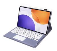 leleyo Funda de Teclado para Xiaomi Pad 7S Pro de 12.5 Pulgadas, Cubierta Inteligente con Teclado táctil, magnética, extraíble, inalámbrica, QWERTY, Color Morado