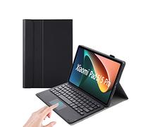 leleyo Funda Teclado para Xiaomi Mi Pad 5/5 Pro Magnético Desmontable Inalámbrico Trackpad PU Cuero, Funda Teclado para Xiaomi Mi Pad 5/5 Pro 11 Pulgada, QWERTY (Mipad 5, Black)