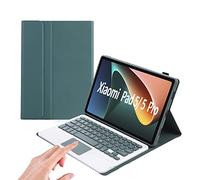 leleyo Funda Teclado para Xiaomi Mi Pad 5/5 Pro Magnético Desmontable Inalámbrico Trackpad PU Cuero, Funda Teclado para Xiaomi Mi Pad 5/5 Pro 11 Pulgada, QWERTY (Mipad 5, Green)