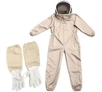 Leling apicultor, apicultura profesional con guantes y vela protectora, apicultura para todo el cuerpo, anti avispas equipo para apicultores, café, XXL