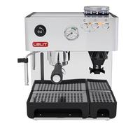 Lelit Anita Máquina de Café - Con Molinillo de Café Integrado & Espumador de Leche - PL042EM - Acero Inoxidable Pulido - Plata
