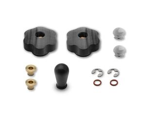 Lelit Marax Kit de ampliación - Para cafeteras Mara & MaraX - Pomos y palanca de vapor - PLA2202 Madera de nogal Negro