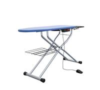 Lelit PA71N Carla, Tabla de Planchar con Superficie calentada, Funciones aspirante y soplante con Pedal de Control, Metal, Plata, 124x40 cm