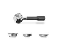 LELIT Soporte de colador de café de una vía - Pico único - Mango clásico -Plata/Negro - PLA571S LELIT57