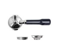 LELIT Soporte de colador de café de una vía - Pico único - Mango clásico - Plata/Negro - PLA585S LELIT58