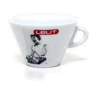 Lelit Tazas de Porcelana para Caffe Latte con Platillo - PL303-6 Piezas - Blanco