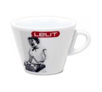 Lelit Tazas de Porcelana para Capuccino con Platillo - PL302-6 Piezas - Blanco