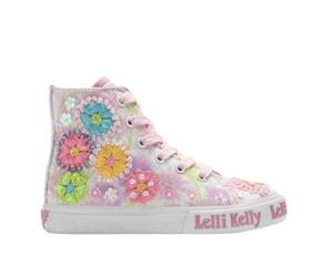 Lelli Kelly Botas de béisbol de lona para niñas Eloise LK4910, White, 30 EU