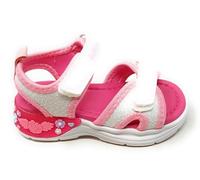 Lelli Kelly Sandalia Rita LKCL5530,Blanco Rosa,Luces LED en el talón,Niña,Suela amortiguada,Doble tirón, Blanco y rosa., 29 EU