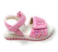 Lelli Kelly Sandalia Rosa,Decoraciones Mariposas hechas a Mano,Plantilla de Cuero,Doble Rasgón, LKCD5503 Emerald Rolly, Rosa, 29 EU