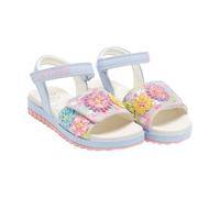 Lelli Kelly Sandalias Eloise para niña, suela ergonómica de goma, decoración floral, plantilla de piel y gadget, Lila., 31 EU