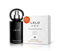 LELO Bundle: HEX Original Condones (Paquete de 36) + Hidratante Personal Lubricante 150ml