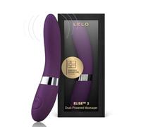 LELO ELISE 2 Vibrador con dos motores para Mujer, Olvídate de los consoladores y disfruta de uno de los mejores juguetes sexuales para el Punto G, Plum