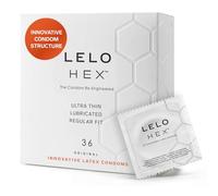 LELO HEX Original Condones Ultrafinos con Mayor Resistencia, Preservativos para Hombre, 54 mm de Diámetro (Paquete de 36)