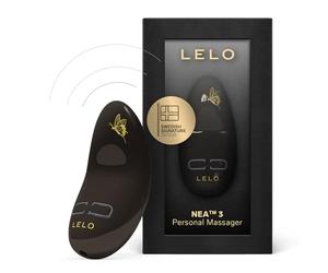 LELO NEA 3 Estimulador de Clítoris Femenino Pequeño Vibrador Mujer Consolador Sexual para Mujeres con 10 Modos de Placer y Varias Intensidades, Pitch Black