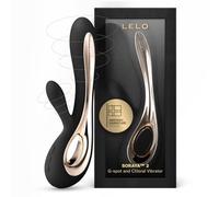 LELO SORAYA 2 Conejito masajeador Black para placer interno y externo. Sumergible e inalámbrico