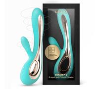 Vibrador De Silicona Doble Placer, Azul Marino - Lelo Soraya 2 Aqua